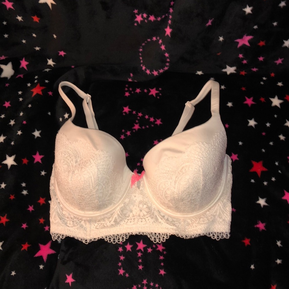 Body by Victoria Lined Demi Bra with Lace 36DD
